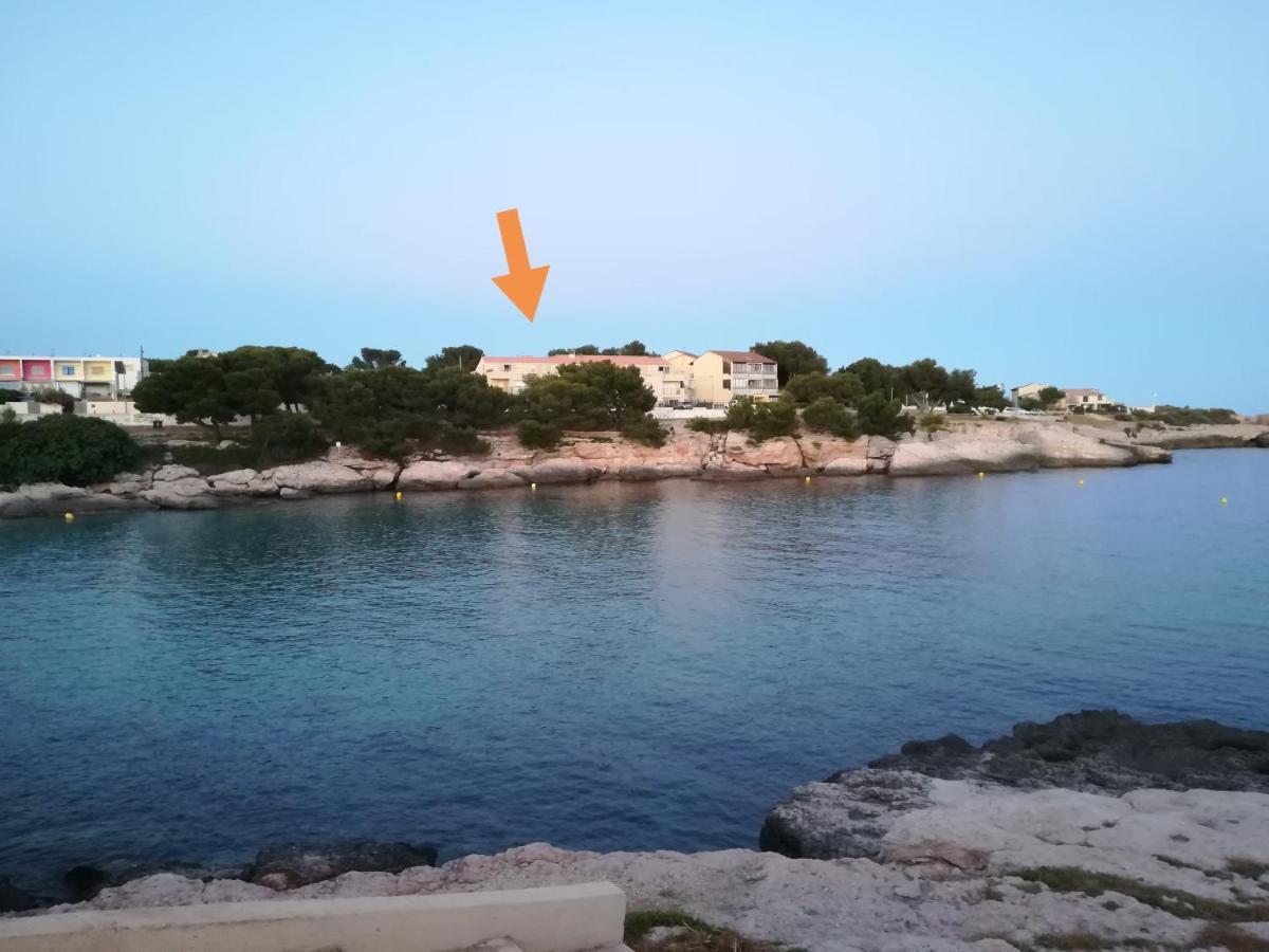 Bel Appartement Avec Terrasse - Plage De Carro A Pied Martigues Exterior foto