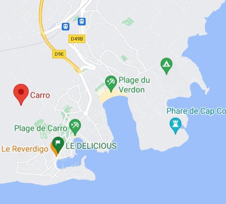 Bel Appartement Avec Terrasse - Plage De Carro A Pied Martigues Exterior foto